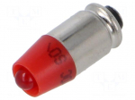 LED lamp | red | S5,7s | 24VDC | 24VAC | No.of diodes: 1