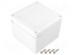 Enclosure: multipurpose | X: 105mm | Y: 105mm | Z: 60mm | ZP | ASA | white