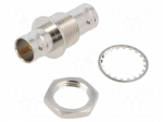 Adapter | BNC female,both sides | Insulation: PTFE | 75&Omega; | brass
