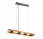 Trio Bell piekarama lampa 4-pc E14 antique steel brushed steel 301900467 4017807502602