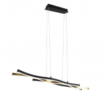 Trio Blaze LED piekarama lampa matt brass brushed steel 341210308 4017807540086