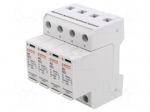 Surge arrester | Type 2 | Poles: 4 | 20kA | 240VAC | -40&divide;85&deg;C | IP20