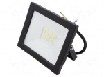 Lamp: LED flood light | 30W | 230VAC | 6400K | CRImin: 80 | 2400lm