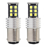 Autolambid, Mootorratta ja traktori valgustid // Auto LED-pirnid ja komplektid // Żar&oacute;wki led canbus 2835 15smd 1157 bay15d p21/5w white 12v 24v amio-01641
