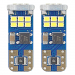 Autolambid, Mootorratta ja traktori valgustid // Auto LED-pirnid ja komplektid // Żar&oacute;wki led canbus 18smd ultrabright 2016 t10e w5w white 12v 24v amio-01292