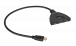 TV, SAT, HDMI, DVI kaablid ja tarvikud // Koaksiaalkaablite pistikud, tarvikud ja t&ouml;&ouml;riistad // Złącze switch HDMI na kablu 1 wyj./2 wej.