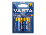 Patareisid, akusid ja laadijaid // AA, AAA ja muud suurused patareid, laadijad &ndash; saadaval tellimiseks // 82-543# Bateria alkaliczna aa 1.5 lr6 varta longlife power
