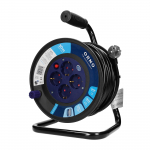 Elektrimaterjalid | Kaablid, Jaotuss&uuml;steemid ja T&ouml;&ouml;riistad // Elektri laiendid, Pikendusjuhtmete, hajutuste ja UK ja USA adapterite komplekt // Przedłużacz bębnowy, 4 gniazda 2P+Z (schuko), kabel PVC H05VV-F 3x1.5mm?, długość - 30m, Termik, Przesłony ...