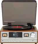 Denver MRD-52 retro stereo system with light wood turntable