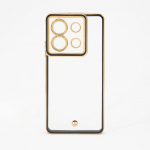 Back panel cover iLike Xiaomi Poco X6 Pro TPU+PC With Camera Protective Transparent Black