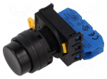 Switch: push-button | 22mm | Stabl.pos: 1 | NO | black | none | IP65 | YW