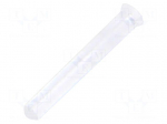 Fiber for LED | &Oslash;1.3mm | L: 7mm | round | Front: flat | straight | PLPC1