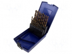Drill set | for metal | high speed steel cobalt HSS-E | 19pcs.