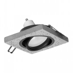 LED valgustus // Valgustid uutest tarnetest // HALISI SM ramka dekoracyjna oprawy punktowej, MR16/GU10 max 50W, kwadrat, ruchoma, czarna