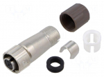 Connector: circular | plug | female | LF | 5A | 1.25kVAC | PIN: 3 | straight