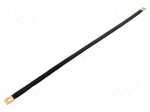 Braids | insulated earthing tape | W: 14mm | 10mm2 | &Oslash;1: 7mm | &Oslash;2: 7mm