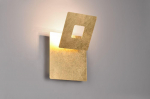 Trio Leano LED sienas lampa square gold  240319179 4017807581058