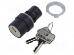 Switch: rotary with key | 22mm | Stabl.pos: 2 | none | IP65 | prominent