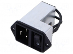 Connector: AC supply | plug | male | 16A | 250VAC | shielded | IP40