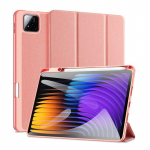 Book case Dux Ducis Xiaomi Redmi Pad 7/7 Pro Domo Series Tri-fold Stand PU Leather Tablet Cover Pink