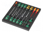Screwdriver: universal-set | Phillips,Pozidriv&reg;,slot | 18pcs.