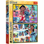 M&auml;nguala | PC | Konsoolid | Tarvikud // Harivad m&auml;nguasjad | Interaktiivsed | Loomingulised | Kunstilised // Puzzle - 2x200 - Wesołe życie Stitcha - Disney Lilo and Stitch - Trefl 13334