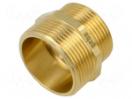 Splice terminal: nipple | male-male,reductive | brass CW617N | BR