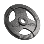 Spordiks ja aktiivseks puhkuseks // Spordikaubad ja varustus // Obciążenie żeliwne olimpijskie 25kg, otw&oacute;r 51mm, talerz z uchwytami, REBEL ACTIVE