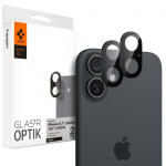 Other Phone Accessory Spigen  Spigen Optik GLAS.TR Camera Protector 2-PACK for iPhone 16 / 16 PLUS - Black