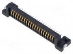 Connector: PCB to PCB | female | PIN: 20 | SAL | angled | SMT | on PCBs