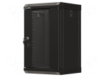 Enclosure: rack cabinet | Standard: 10" | 9U | W: 300mm | H: 503mm | black