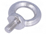 Lifting eye bolt | M16x27 | Head: eye | A2 stainless steel | DIN 580