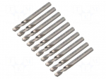 Drill bit | for metal | &Oslash;: 6.1mm | L: 70mm | Working part len: 31mm
