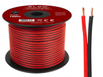 Helis&uuml;steemid ja tarvikud // Akustika s&uuml;steemide kaablid // 73-375# Przew&oacute;d głośnikowy 2x1,50mm czarno-czerwony 100 m