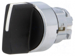 Switch: rotary | Stabl.pos: 2 | 22mm | black | Illumin: none | IP66 | Pos: 3