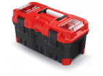 Chest | tool case | black-red | polymer | TITAN PLUS | 554x286x276mm