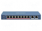 Switch PoE Ethernet | unmanaged | Number of ports: 10 | 48VDC | DS-3E