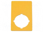 Description label | 22mm | RMQ-Titan | Colour: yellow