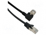 Patch cord | F/UTP | Cat: 6 | RJ45 plug,RJ45 left angled plug | Cu | 4m