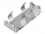 Holder | Mounting: screw | Size: C,R14 | Batt.no: 4 | aluminium