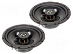 Car loudspeakers | two-way | 165mm | 120W | 65&divide;20000Hz | 4&Omega; | 60mm | 90dB