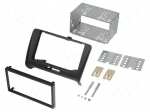 Radio mounting frame | Audi | 2 DIN | black