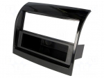 Radio mounting frame | Citro&euml;n,Fiat,Peugeot | 2 DIN | black gloss