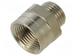 Thread adapter | PG11 | M16 | brass | Plating: nickel | HelaGuard CNV