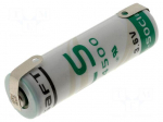 Battery: lithium | 3.6V | AA | soldering lugs | &Oslash;14.5x50mm | 2600mAh