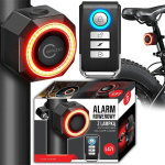 Arruzzo L47I anti-theft bike tail light alarm with remote control