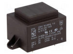 Transformer: encapsulated | 6VA | 230VAC | 9V | 9V | 334mA | 334mA | 200g