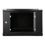 Extralink LITE 6U 530X400 WALL-MOUNTED RACKMOUNT CABINET BLACK Freestand/Wall/Floor mounted rack