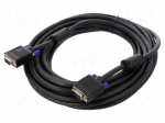 Cable | D-Sub 15pin plug,both sides | 10m | black | 28AWG | black