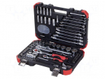 Wrench-set | hex key,Phillips,Pozidriv&reg;,slot,Torx&reg; | 1/2",1/4"